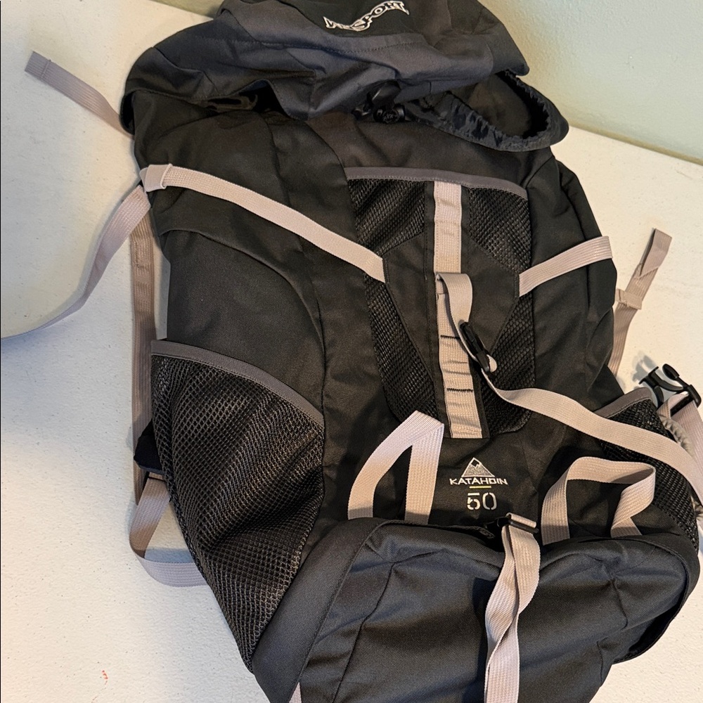 Jansport 50L Men's Black Hiking Backpack